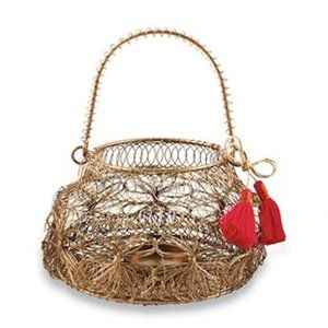 Flower Brass Collapsible Lantern